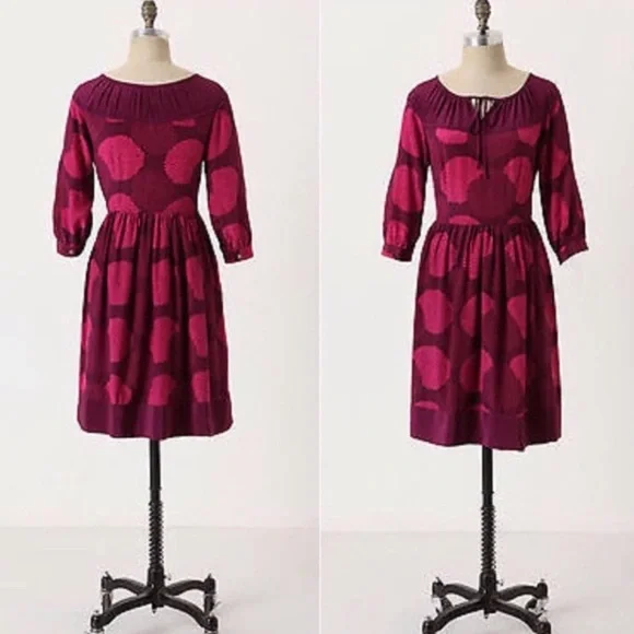 Anthropologie Girls from Savoy Bouquet Toss Silk Dress - Picture 1 of 9